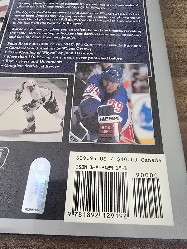 Wayne Gretzky 99 My Life in Pictures, Hardcover Book, NHL Official Publication — photo 3